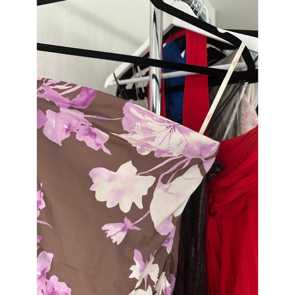 ROCOCO SAND Maxi Strapless Dress in Brown Pink - Picture 4 of 11